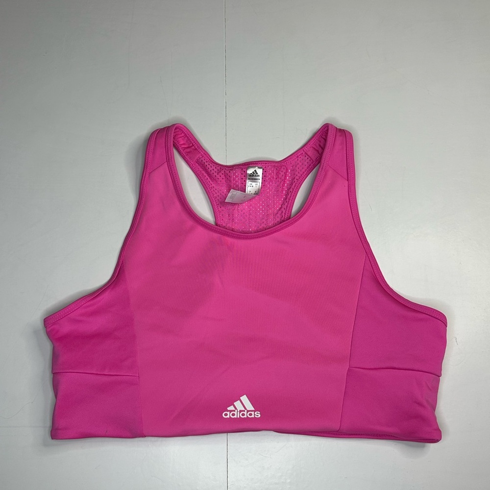 Adidas Pink Racer Back Sports Bra Women’s Large 16-18‎